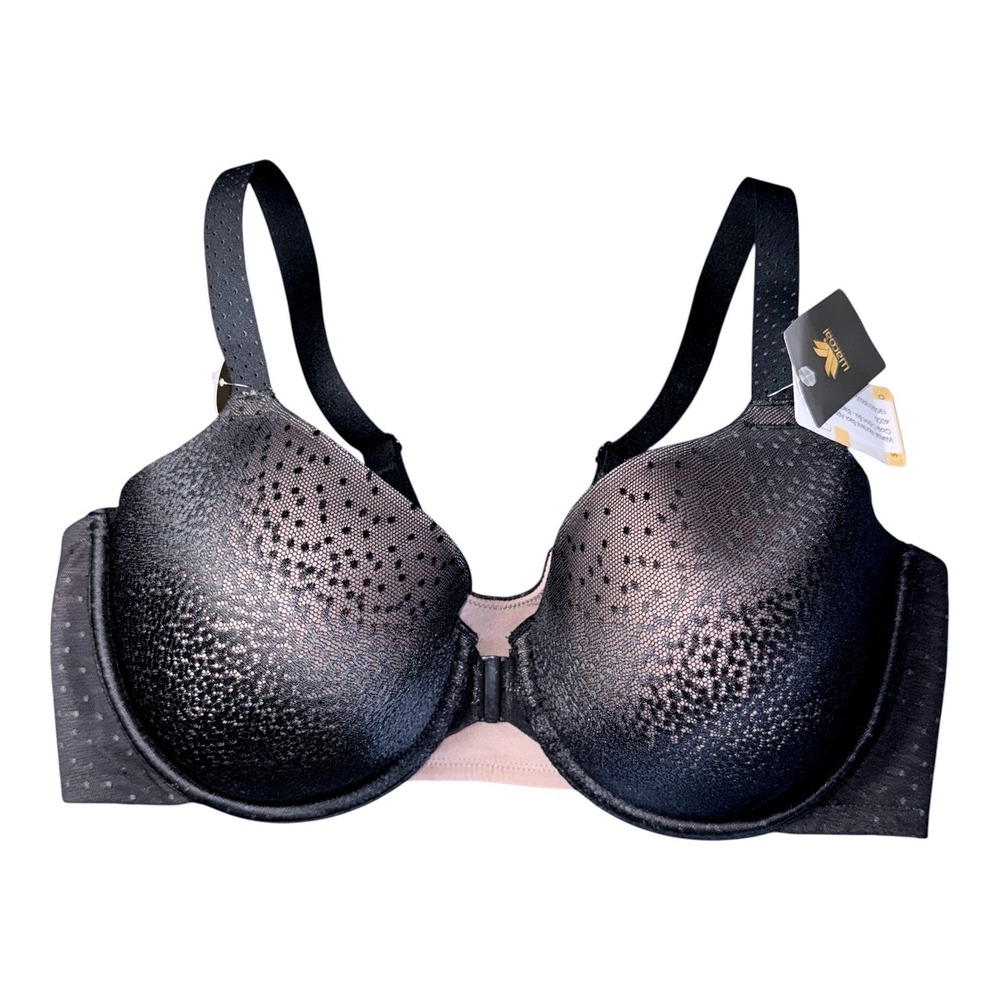 Wacoal Womens Size 40DD Black‎ Padded Underwire Front Fastening Bra NWT